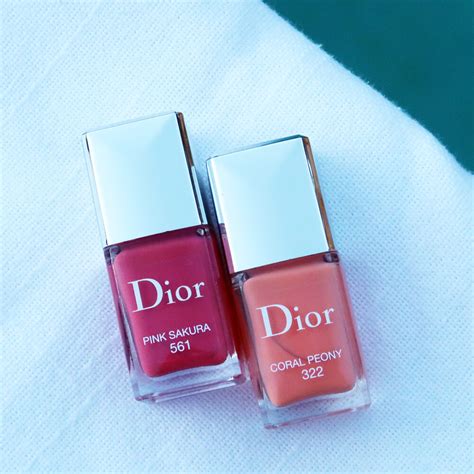 dior pink sakura nail polish